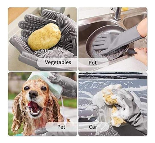 Guantes De Aseo De Mascotas Sene, Guantes De Silicona De De
