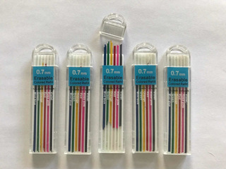 grosor de trazo M estándar D1 20 minas de recambio para bolígrafo en 2 colores de Online indeleble 10 azules, negro juego de recambios de bolígrafo en dos colores