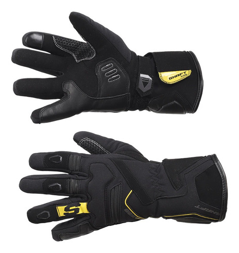 Guante Shaft 335 Color Negro Con Amarillo Neon Talla Xl