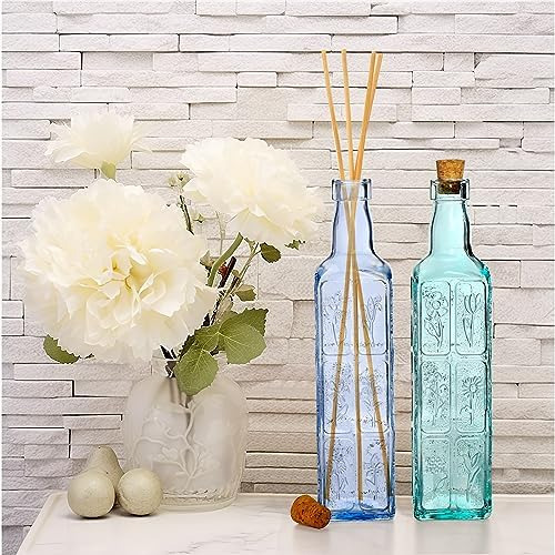 Noamus Paquete De 3 Floreros Con Corchos, Botellas Decorativ