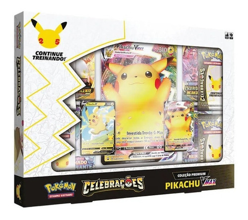 Box Pikachu Vmax Celebrações Pokémon Copag