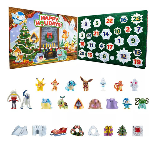 Calendario Adviento Deluxe Luces Sonidos Pokemon 16pzas 2023