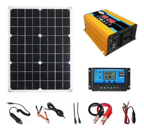 Inversor De Corriente For Coche De 300 W Con Panel Solar