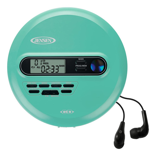 Reproductor De Cd Personal Portátil Cd65 Teal, Reprodu...