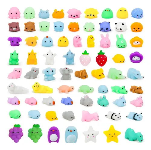 comprar Pack X5 Squishies Squishy Mochi Antiestrés + Regalo Sorpresa
