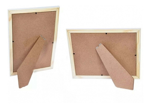 Kit 10 Molduras Porta Retrato 5 15x21 Branco 5 15x21 Preto