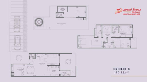 Imagem 8 de 11 de Sobrado Com 3 Suítes À Venda, 169 M² Por R$ 932.580 - Jardim Das Américas - Curitiba/pr - So1071
