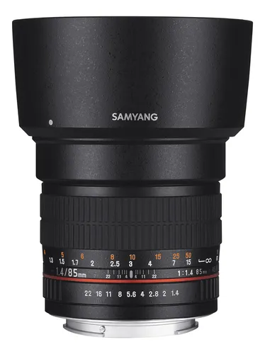 Lente Cámara Samyang Sy85m-fx 85mm F1.4 Fuji X Mount Negro