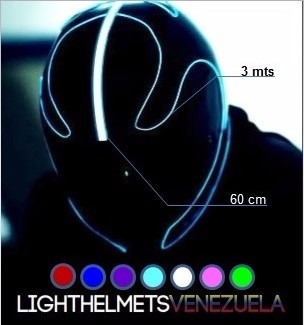 Cable Y Cinta Electroluminiscente Luz Neon, Kit Doble.