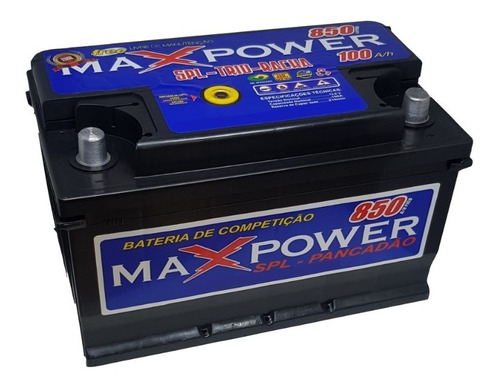 Bateria Maxpower 100ah Lacrada Estacionária Som Automotivo
