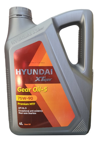 Aceite 75w90 Hyundai Xteer Gl5 4 Litros Made In Korea