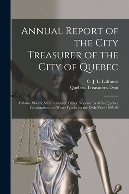 Libro Annual Report Of The City Treasurer Of The City Of ...