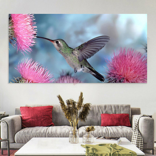 Cuadro Colibrí Clh12 Canvas Grueso 120x50