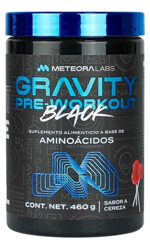 Meteora Labs | Pre-entreno Potente | Gravity Black Test Sabor Cereza