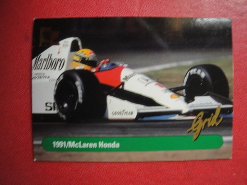 Figuritas Grid Formula 1 Año 1992 Mc Laren Honda Nº187