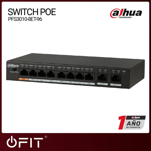 Imagen 5 de 10 de Switch Dahua Technology PFS3010-8ET-96 serie Switch