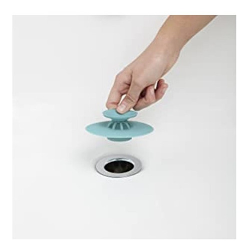 Imagen 7 de 10 de Tapón + Filtro Silicona Bañera Drenaje Flexible Baño Bacha