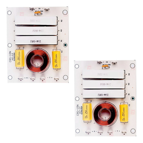 2 Divisor De Frecuencia Crossover Pasivo 2 Vias 300w 3500hz