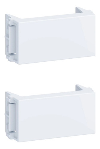 Kit 5x Modulo Cego (2pc) Tampa De Tomada Branca Esatta Weg Cor Branco