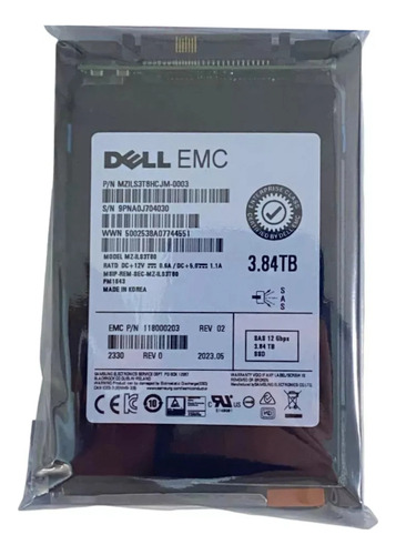 Ssd Emc 3.84tb 2.5 Sas 12gb 005053576 005053577 005053678 @ Pra