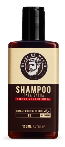 Shampu Ice Cheiroso Limpa Refrescante 140ml Barba De Macho