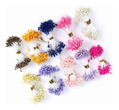 Estambre Artificial, 900 Unidades, Flores Secas, Hechas A Ma