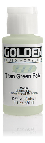 Golden Fluid Acrilico Botella 1 Onza Titan Green Pale 2371-1