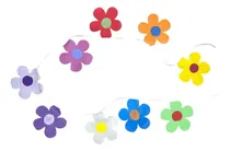 Comprar Banderin Guirnalda Flores Primavera Tela Multicolor Cotillon