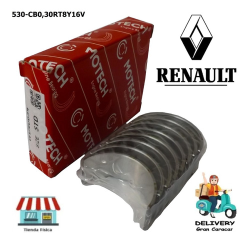 Conchas Bielas 0,30 Renault Twingo 8 Y 16 Valvulas