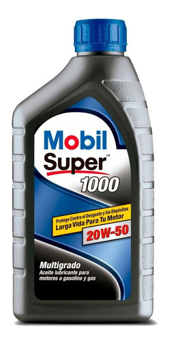 Aceite Mobil Super 1000 20w50 Cuarto Mineral