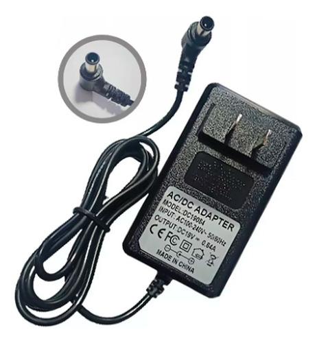 Adaptador De Energía Para Monitor LG 19v 0.84a Punta Negra