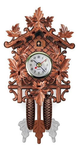 Reloj De Pared De Madera Antigua De Cuco De Pájaro, Campana