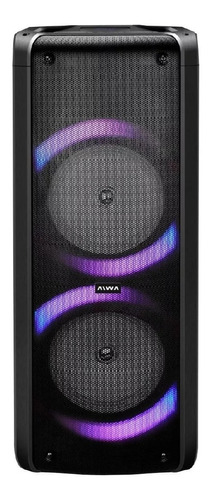 Parlante Torre Bluetooth Portátil Aiwa Aw-t506r-pb Luces Cuo