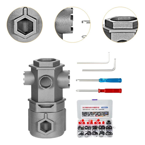 Llave Para Grifo Con Destornillador, Herramienta Compacta De
