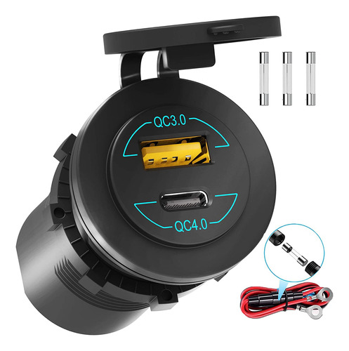 Toma De Carga Rápida 4.0 Pd Tipo C Y Toma De Carga Rá...