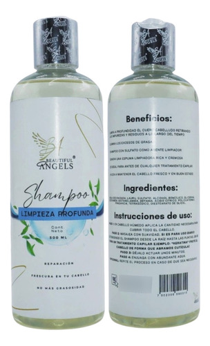Shampoo Limpieza Profunda 500ml Elimina Impurezas Y Residuos