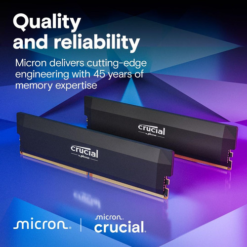 Kit Crucial Pro Ddr5 Ram De 64 Gb (2 X 32 Gb) Cl40 De 6400 M
