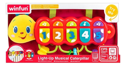 Oruga Musical Luminosa Para Bebés - Winfun