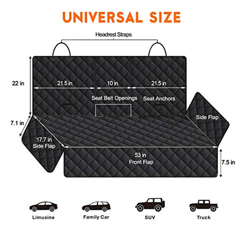 Funda Para Asiento De Coche Para Perro, Funda Para Asiento D