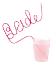 Comprar Popotes Reutilizable Bride Rosa O Blanco Despedida De Solter