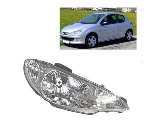 Optica Peugeot 206 Vidrio Liso Parabola Simple