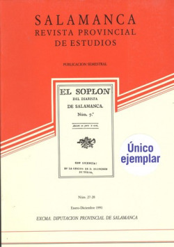 Libro Salamanca Revista Provincial De Estudios Enero Diciemb