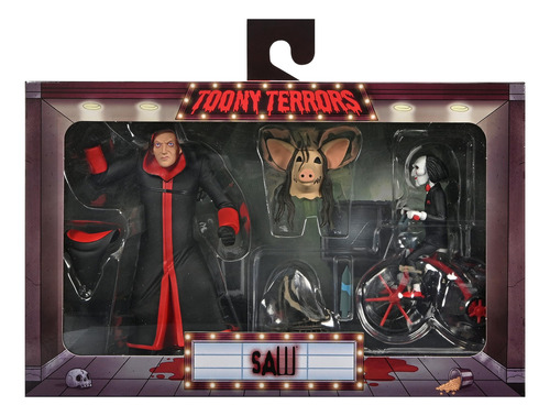 Neca Toony Terrors Box Set Saw Jigsaw & Billy The Puppet