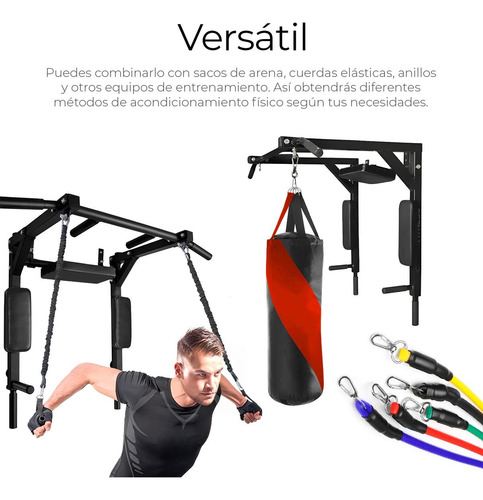 Gym Barra Para Dominadas Ejercicio 8 En 1 Uso Rudo 400kg