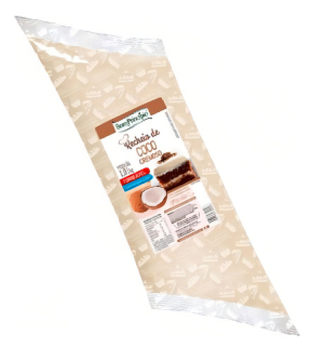 Recheio Coco Cremoso Forneavel 1,01kg Bom Principio