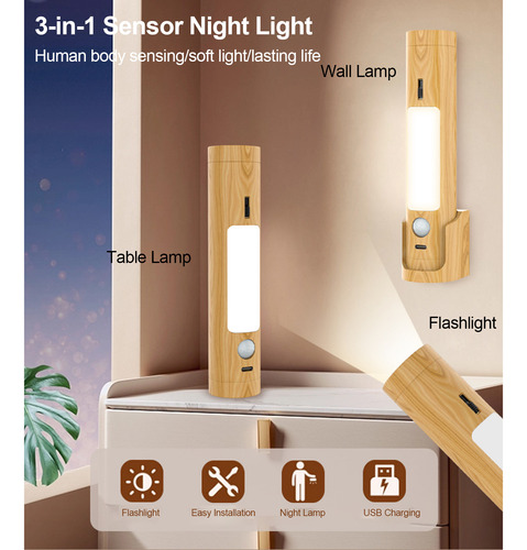 Lámpara De Pared Con Sensor De Luz, Sensor Inteligente, Lámp