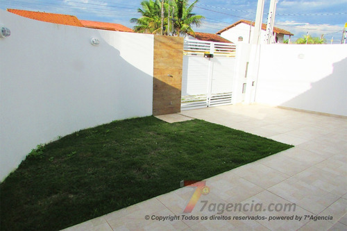 Imagem 8 de 24 de Casa Em Itanhaem Nova 2 Dorms Sendo 1 Suite Piso Porcelanato Espaço Gramado Garagem 3 Carros