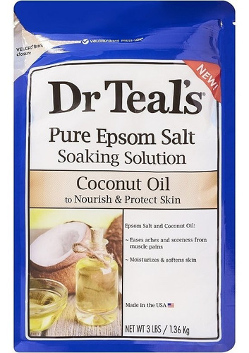 Sal Epsom Pura Dr Teals Sales Para Tina Coconut Oil 1.36kg