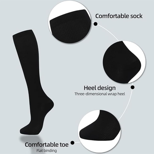 7 Pares Calcetines Compresión Para Mujeres Y Hombres Medias