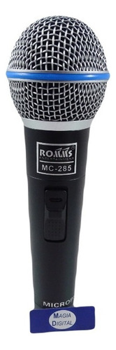 Micrófono Romms Mc-285 Unidireccional Voz E Instrumentos Color Negro